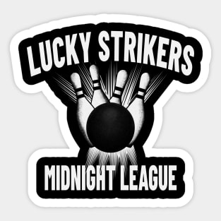 Lucky Strikers Midnight League Retro Bowling Sticker